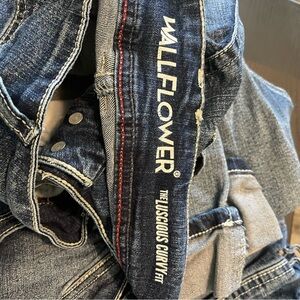 Wallflower Blue Ankle Cropped Jeans with Classic Stitching